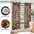 thumbnail image 3 of Yayeee Window Curtains Light Filtering 63"x42" Grommet Panel Pair Home Living Room Decor, Yellow Floral, 3 of 7