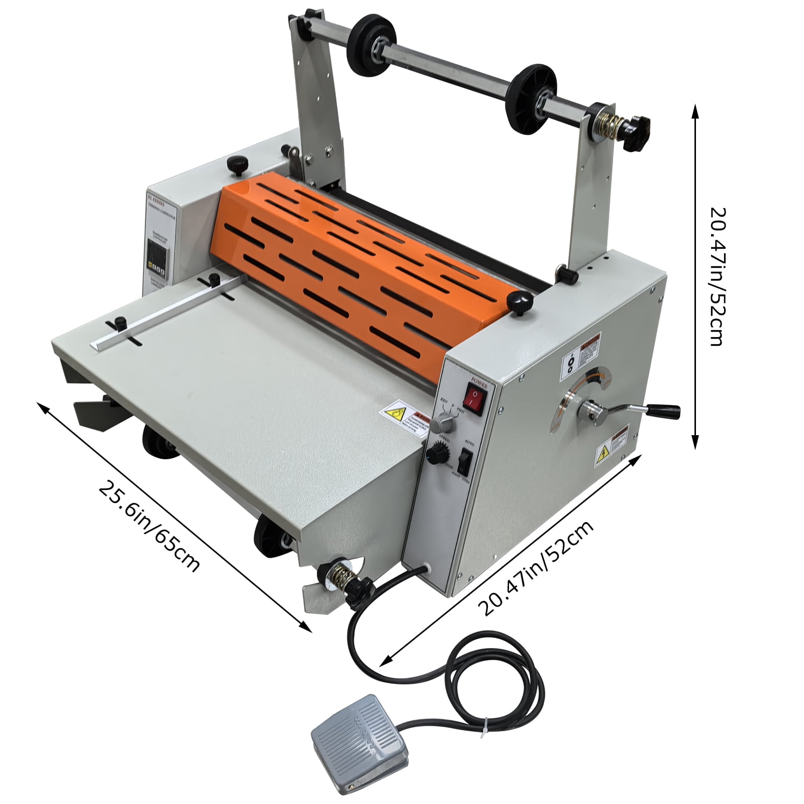 16'' Electric Steel Roller Thermal Laminator Single and Double Side Hot Roll Laminating Machine