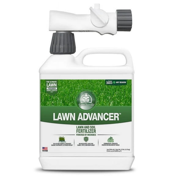 Turf Titan Lawn Advancer, Hose End Lawn Fertilizer for Lawn Care, 32 oz