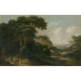 thumbnail image 3 of Joachim Franz Beich 14x11 Black Modern Framed Museum Art Print Titled - Landscape with Figural Staffage (1720-1730), 3 of 5