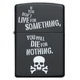 thumbnail image 6 of Zippo Black Matte Live for Something Windproof Pocket Lighter, 6 of 6