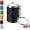 Black, variant on Mini Coin Storage Keychain, Portable Quarter Holder Bank with Secure Snap Closure