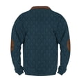 thumbnail image 4 of Blusas y camisas de manga larga con cuello redondo Sudadera con capucha de cuello redondo para hombre Jersey estampado Blusa de poliéster de manga larga para hombre, 4 of 4