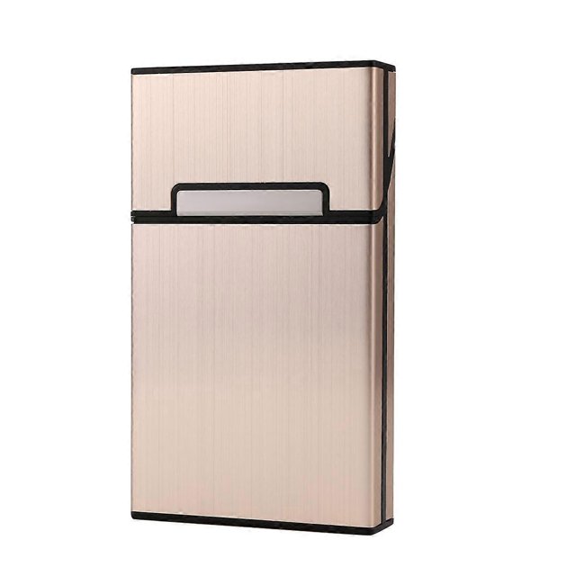 New Ultra Thin Fashion Pipes Creative Personality Cigaret Case Slim Metal Cigarette Box Gift Box Wom