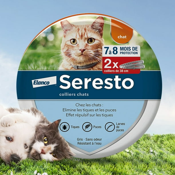 Collar antipulgas de goma, protección de 6 meses, prevención de alergias para perros y gatos, 2 uds.