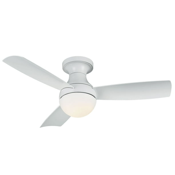 Wac Lighting Orb 44 Led 3 Blade Indoor Outdoor Smart Ceiling Fan White Com Wac Lighting Orb 44 Led 3 Blade, Battery Operated Ceiling Fan Outdoor