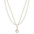thumbnail image 1 of Super Beautiful Pearl Double Necklace Luxury Pearl Pendant Fashion Women Necklace Party Gift Jewelry, 1 of 5