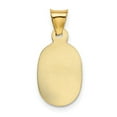 thumbnail image 3 of Auriga 14k Yellow Gold w/Rose and White Rhodium D/C Corpus Oval Pendant for Women, 3 of 6