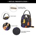 thumbnail image 4 of FORMRS Crossbody Bag for Women Quilted Travel Shoulder Cell Phone Purse with Chain Strap Handbag, Halloween Colorful Ghosts, 4 of 7