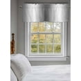 thumbnail image 3 of Gray White Ombre Curtain Valances for Windows, Greyish Gradient Minimalist Aesthetic Kitchen Valance Window Treatment, Light Filtering Block Curtains for Bathroom/Bedroom/Living Room 42'' x 18'', 3 of 9