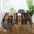 thumbnail image 3 of Yayeee Tablecloths 54" x 54" Rectangle Wrinkle Resistant Party Table Cover, Beige Geometric, 3 of 8