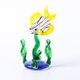 thumbnail image 1 of Figuras de vidrio en miniatura pequeñas, pecera de vidrio soplado a mano, adornos artísticos de peces, hierba y agua, decoración de mesa para el hogar, regalo, 1 of 5