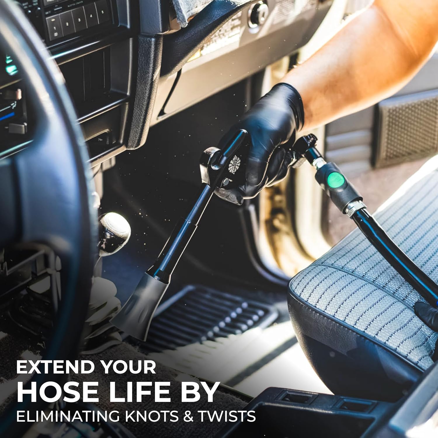 FANHAO Ultra Air Hose Swivel Kit - Easily Maneuver Air Compressor Tools in Small Spaces with Universal Adapters - 2 pk