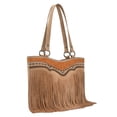 thumbnail image 2 of Montana West Western Tote Bag for Women Fashion Tassel Purse Stylish Fringe Design, Tan, 2 of 6