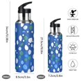 thumbnail image 2 of Yayeee 33oz Insulated Water Bottle Double Wall Stainless Steel with Flip Straw Lid, Green Dots, 2 of 7