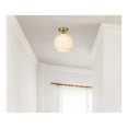 thumbnail image 2 of Living District Baxter 10" Flush Mount Frosted White Shade In Satin Gold, 2 of 9