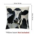thumbnail image 4 of BANET Decorative Throw Pillow Covers Set of 2, Soft Flannel Fleece Pillowcase Square Cushion Covers for Sofa Couch Bed, Black/White 22x22in, 4 of 7