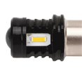 thumbnail image 3 of 2Pcs LED Bulb 120W 1500LM BA15S 1156 Super Bright 12?24V Universal Signal Reverse Lamp Bulb for Car SUV Truck RV Yellow Light 3000K, 3 of 5