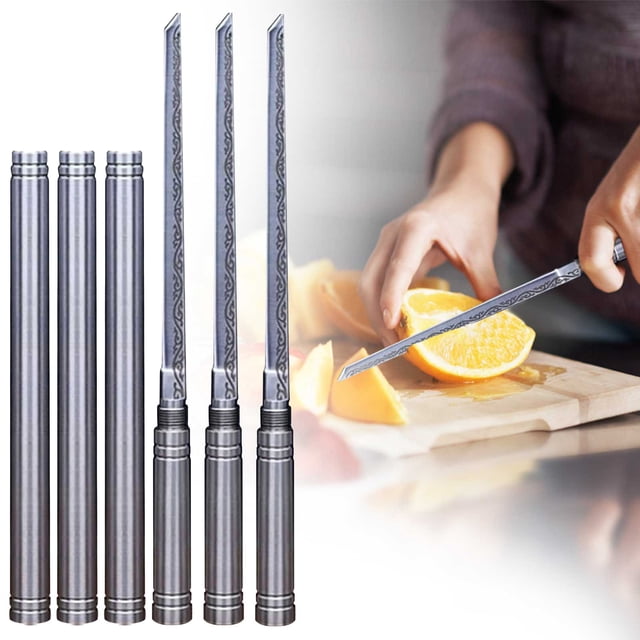 3pcMultipurpose Outdoor Portable Fruit With Cuchillo Multiusos Para Fruta Portátil Para Exteriores Con Funda Multiusos Portátil Cuchillo Para Fruta Con Funda