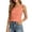 Orange, variant on Summer Sleeveless Workout Tank Top Lightweight Breathable Yoga Running Vest Gym Fitness Activewear 1975 Crop Top Running T Shirt Women
