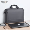 thumbnail image 2 of Maletín Oxford unisex para ordenador portátil, bolso de mano para oficina, para guardar documentos, color sólido, impermeable, para viajes, XA755ZC, 2 of 5