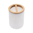 thumbnail image 2 of Accesorio de baño Artículos de tocador de encimera Durable Suave Fácil de limpiar Vaso Porta cepillo de dientes, 2 of 9