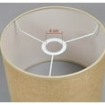 thumbnail image 2 of FSLiving Woven Beige Burlap Drum Shades Accommodate Arc Style Floor Lamps and Other Compatible Lamps of All Styles, Slip UNO Fitter - 1 Pack, 2 of 5