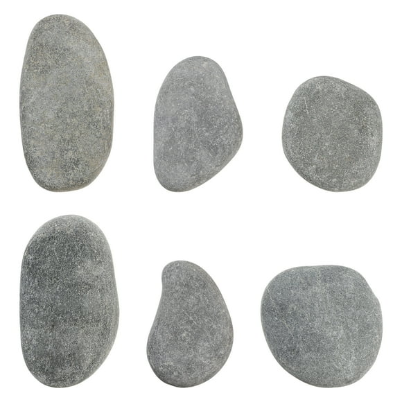 MasteelfCA Supvox 6PCS Beach Pebbles for Drawing 5-9m Mixed Stones for Painting Kids DIY Painting Rocks