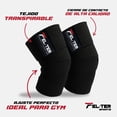 thumbnail image 3 of Vendas Para Rodillas FELTER SPORTS Lineas / Negro, 3 of 9