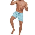 thumbnail image 4 of Purcolt Mens Swim Trunks Drawstring Quick Dry Swim Shorts Swimwear Solid Sport Board Shorts with Pockets, 4 of 8