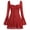 Red, variant on IBTOM CASTLE Women's Short Corset Y2k Mini Dress Long Sleeve Low Cut Lace Dress Vintage Solid Floral Party Dresses M Black