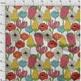 thumbnail image 4 of oneOone Velvet Pink Fabric Tropical Floral Craft Projects Decor Fabric Printed By The Yard 58 Inch Wide, 4 of 4