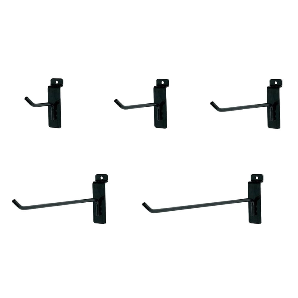 50 Slatwall Hooks 10 hooks each 2", 4" , 6", 8",10"