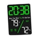 thumbnail image 3 of Reloj despertador digital Macarena con calendario pantalla de dígitos grandes luz de fondo verde, 3 of 7