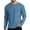 Blue, variant on Mens Polos Shirts Long Sleeve Thermal Texture Base Layer Comfort Wear Mens Holiday Clothes,Blue,2XL