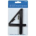 thumbnail image 2 of The Hillman Group 843164 5-Inch Flush-Mount Black House Number 4, 2 of 3
