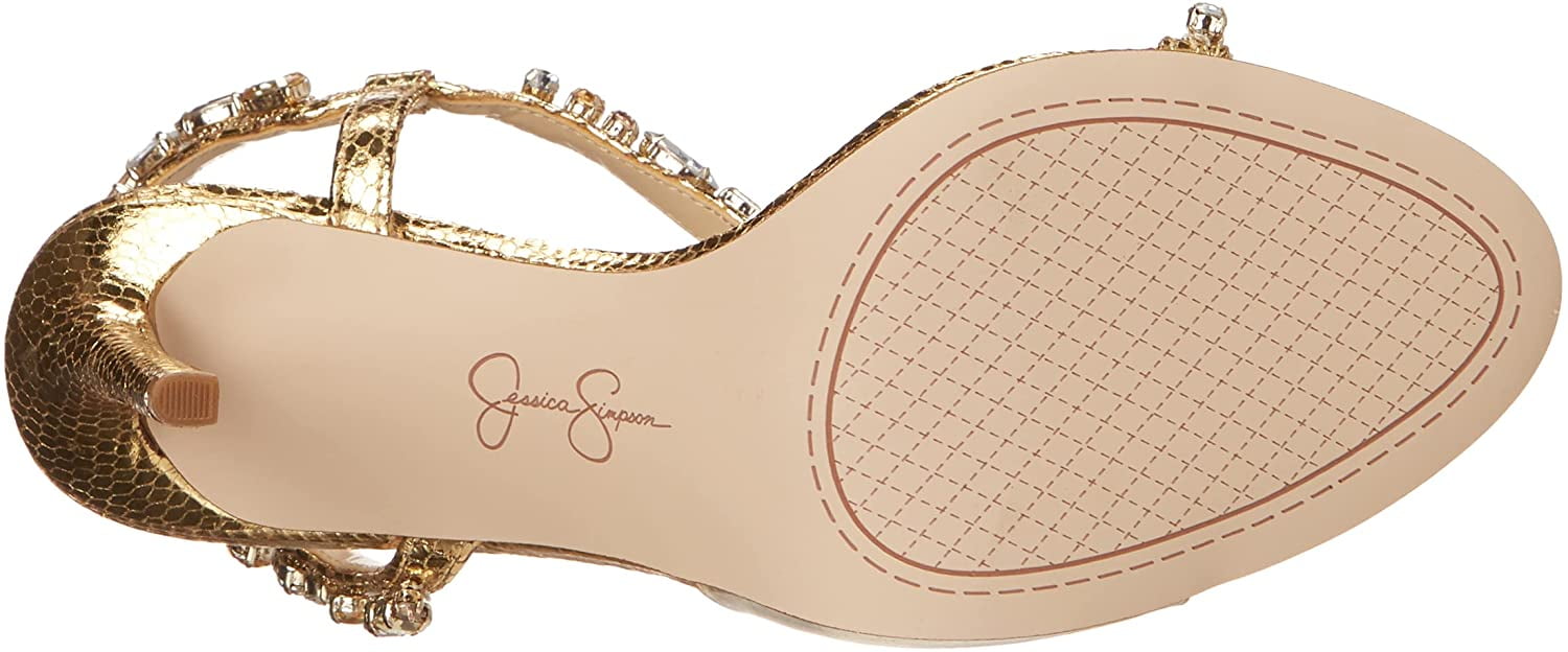 Jessica Simpson Womens Jaycin Embellished Heeled Sandal 6.5 Gold/Clear - Walmart.com Jessica Simpson Womens Jaycin Embellished Heeled Sandal 6.5 Gold/Clear - Walmart.com