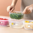 thumbnail image 6 of PBAZIH Refrigerator Fresh-keeping Box for Vegetables and Fruits, Draining Design, Sealed Storage, Ideal for Kitchen and Food Prep, Plastic Food Container, 6 of 8