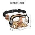thumbnail image 4 of Xecao Cowboy Rodeo Guitar for Square Double Layer Waist Bag for Travel Cycling Outdoor Activities with Adjustable Strap and Zipper Pockets, 4 of 9