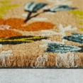 thumbnail image 4 of Home Décor Collection Welcome Natural/Multicolor Floral Coir Outdoor Doormat, 18" x 30", 4 of 6