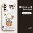 thumbnail image 3 of Funda De Anillo De Reloj Samsung Galaxy A52s A72 A52 A42 A32 A22 A12 4G 5G M22 M12 Impresión Creativa NASA Astronauta Silicona Suave, 3 of 4
