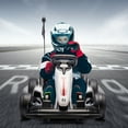 thumbnail image 6 of 24V Go Kart,Electric Drift Kart Car with Length Adjustable Seat,Outdoor Ride on Toy with Speed Mode,Go Cart for Kids 6-12 Years Old,8.5 MPH, 6 of 7