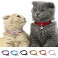 thumbnail image 6 of Puppy Adjustable Cat Pet Dog Collar Bow Tie with Bell Neck Strap BLUE, 6 of 8
