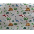thumbnail image 4 of oneOone Georgette Viscose White Fabric Leaves|Palm Tree & Dinosaur Quilting Supplies Print Sewing Fabric By The Yard 42 Inch Wide, 4 of 4