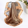 thumbnail image 5 of AWAYTR 35” Satin Large Silk Head Scarf 4 Pcs Women Square Silk Like Neck Scarf Hair Sleeping Wraps Lightweight Silk Bandana, 5 of 7