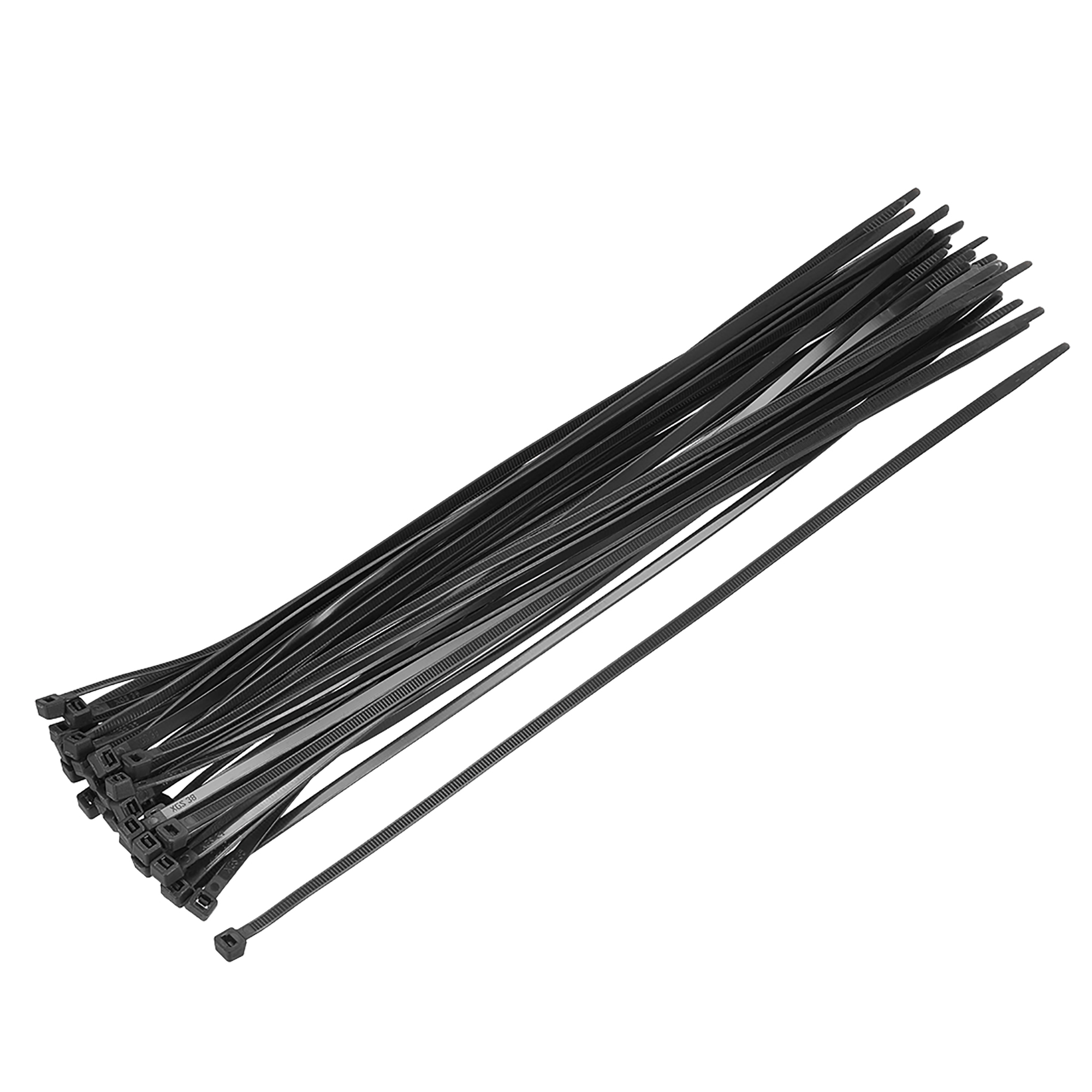 Cable Zip Ties 350mmx4.8mm SelfLocking Nylon Tie Wrap Black 60pcs