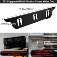 thumbnail image 4 of Kozyland Stove Gap Covers - Stainless Steel, Oven Gap Filler, Heat Resistant & Easy To Clean, Between Stove and Counter Guard (Black, 23.5"L, 0.9" W), 4 of 12