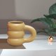 thumbnail image 5 of Taza Regalos Taza de Café Taza de Agua Decorativa Taza de Jugo con Forma de Neumático con Personalidad Amarillo cremoso, 5 of 6