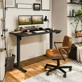 thumbnail image 1 of FlexiSpot 55"x28" Black Home Office Height Adjustable Standing Desk Whole-piece Desktop Computer Desk, 1 of 8
