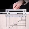 thumbnail image 1 of pitrice Stainless Steel Hole Punch Locator Drill Guide Ruler Measure Tool, 1 of 9